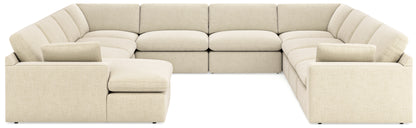 Orange Furniture Outlet - Ashley Furniture - Elyza Sectional - RAF 10-Piece Sectional / Linen - 10006S8
