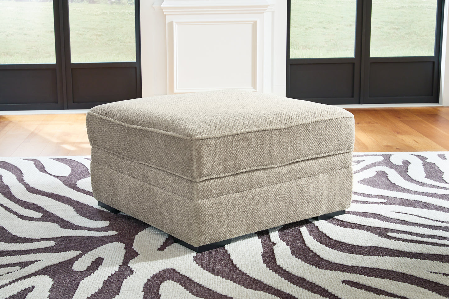 Orange Furniture Outlet - Ashley Furniture - Calnita Living Room - Ottoman With Storage / Sisal - 2050211