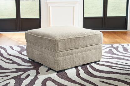 Orange Furniture Outlet - Ashley Furniture - Calnita Living Room - Ottoman With Storage / Sisal - 2050211
