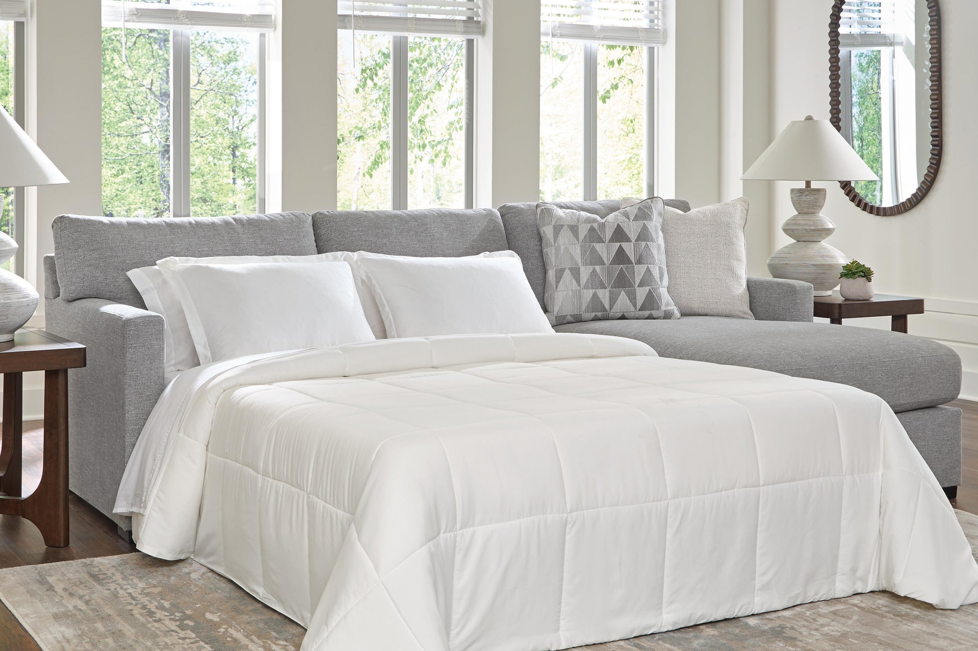Orange Furniture Outlet - Ashley Furniture - UrbanCrest Sectional - 2-Piece Sleeper Sectional with Chaise - PC20804S5