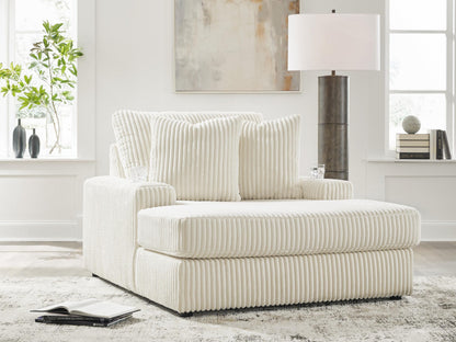 Orange Furniture Outlet - Ashley Furniture - Lindyn Living Room - Chaise / Ivory - 2110415