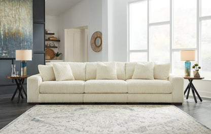 Orange Furniture Outlet - Ashley Furniture - Lindyn Sectional - RAF 3-Piece Sectional Sofa / Ivory - 21104S14