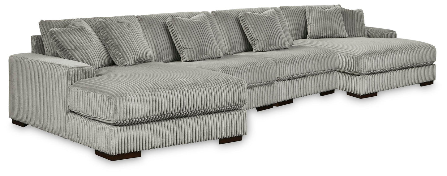 Orange Furniture Outlet - Ashley Furniture - Lindyn 4-Piece Sectional with Double Chaise - 4-Piece Sectional with Double Chaise - 21105S20