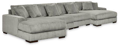 Orange Furniture Outlet - Ashley Furniture - Lindyn 4-Piece Sectional with Double Chaise - 4-Piece Sectional with Double Chaise - 21105S20