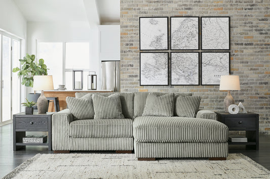 Orange Furniture Outlet - Ashley Furniture - Lindyn Sectional - RAF 6-Piece Sectional / Ivory - 21104S20