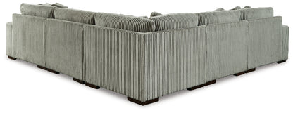 Orange Furniture Outlet - Ashley Furniture - Lindyn Sectional - RAF 5-Piece Sectional with Chaise / Fog - 21105S7