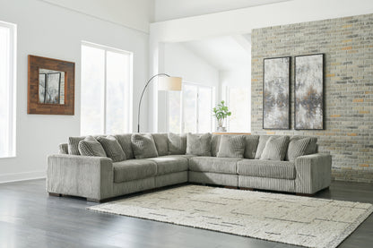 Orange Furniture Outlet - Ashley Furniture - Lindyn Sectional - RAF 5-Piece Sectional / Fog - 21105S5