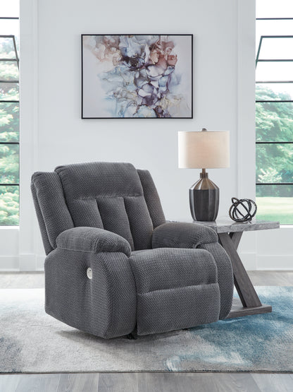 Orange Furniture Outlet - Ashley Furniture - Observation Living Room - Power Rocker Recliner / Steel - PC2140598