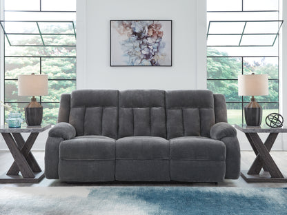 Orange Furniture Outlet - Ashley Furniture - Observation Living Room - REC PWR Sofa w/Drop Down Table / Steel - PC2140599