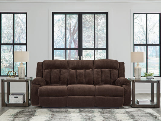 Orange Furniture Outlet - Ashley Furniture - Observation Living Room - DBL REC PWR Loveseat w/Console / Steel - PC2140596