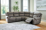 3-Piece Power Reclining Sectional Loveseat with Console