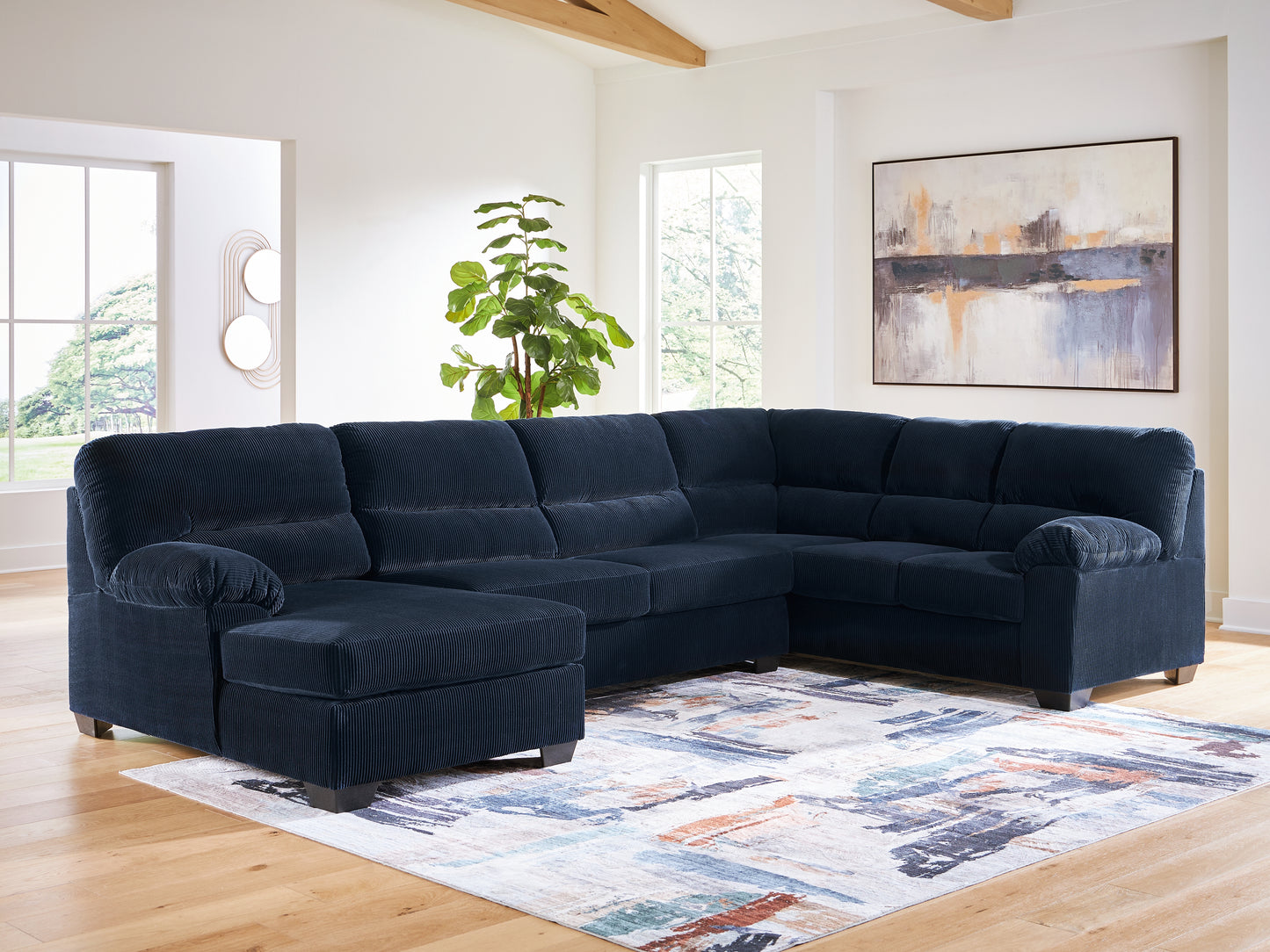Orange Furniture Outlet - Ashley Furniture - SimpleJoy Sectional - RAF 3-Piece Sectional with Chaise - 24205S1