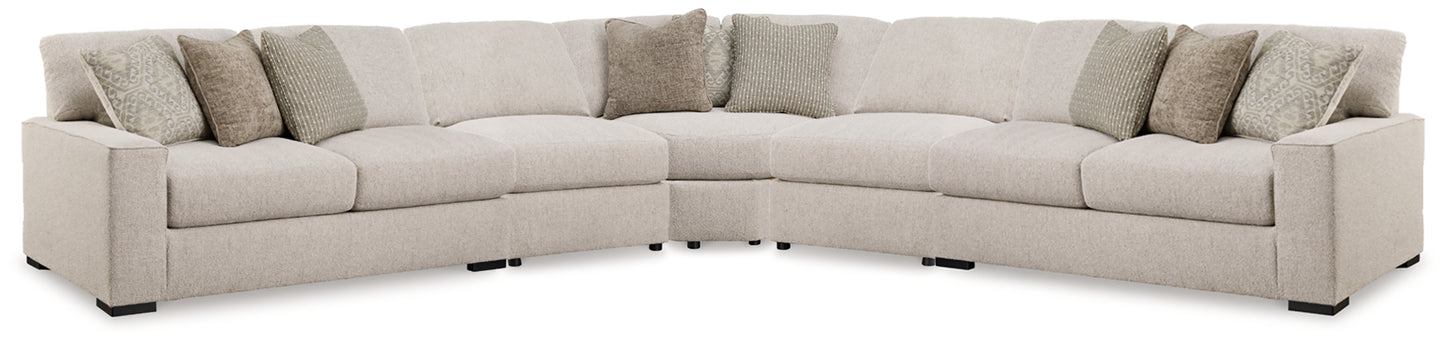 Orange Furniture Outlet - Ashley Furniture - Ballyton Sectional - RAF 5-Piece Sectional / Sand - 25102S3