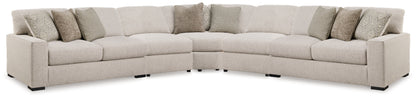 Orange Furniture Outlet - Ashley Furniture - Ballyton Sectional - RAF 5-Piece Sectional / Sand - 25102S3