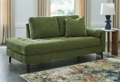 Orange Furniture Outlet - Ashley Furniture - Bixler Living Room - RAF Corner Chaise / Olive - 2610717