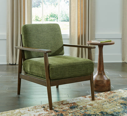Orange Furniture Outlet - Ashley Furniture - Bixler Living Room - Showood Accent Chair / Olive - 2610760