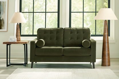 Orange Furniture Outlet - Ashley Furniture - Reveon Lakes Living Room - Loveseat / Olive - 2640435