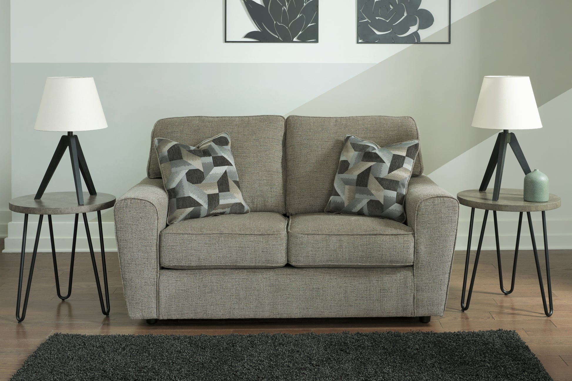 Orange Furniture Outlet - Ashley Furniture - Cascilla Living Room - Sofa / Pewter - 2680538