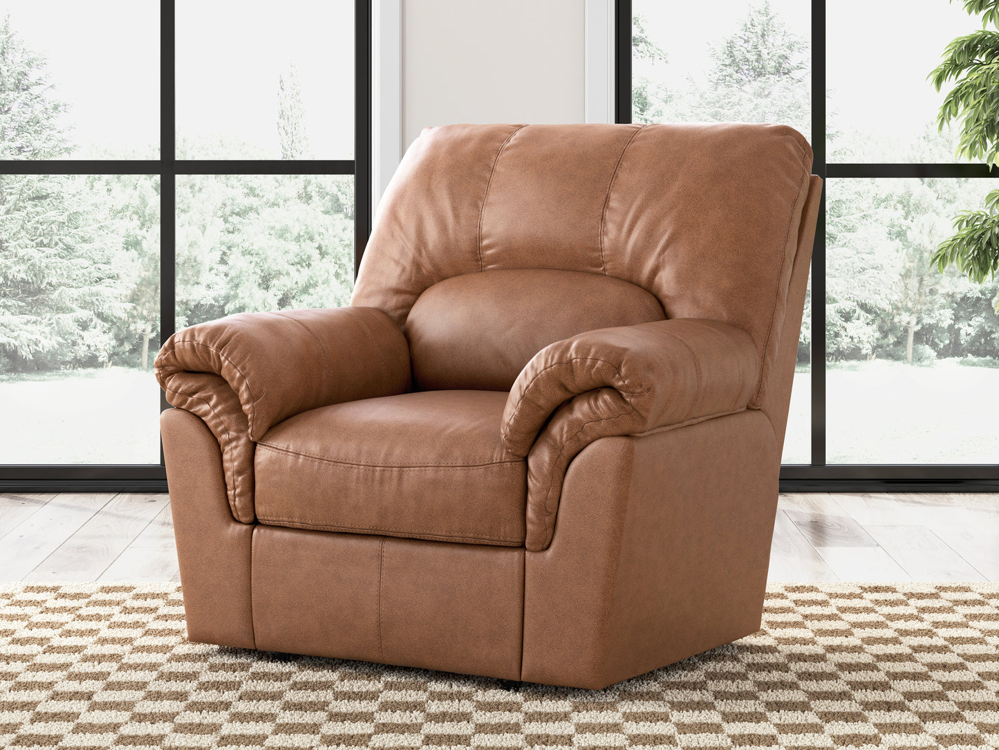 Orange Furniture Outlet - Ashley Furniture - WillowBend Living Room - Rocker Recliner / Caramel - PC2770425