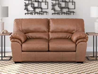 Orange Furniture Outlet - Ashley Furniture - WillowBend Living Room - Loveseat / Caramel - PC2770435