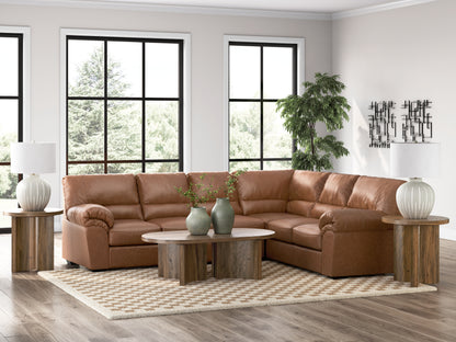 Orange Furniture Outlet - Ashley Furniture - WillowBend Sectional - RAF 3-Piece Sectional / Caramel - PC27704S3