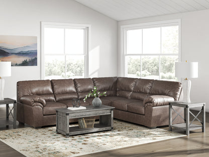 Orange Furniture Outlet - Ashley Furniture - WillowBend Sectional - RAF 3-Piece Sectional / Umber - PC27705S3