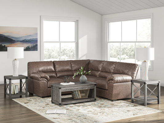 Orange Furniture Outlet - Ashley Furniture - WillowBend Sectional - LAF 3-Piece Sectional / Caramel - PC27704S4