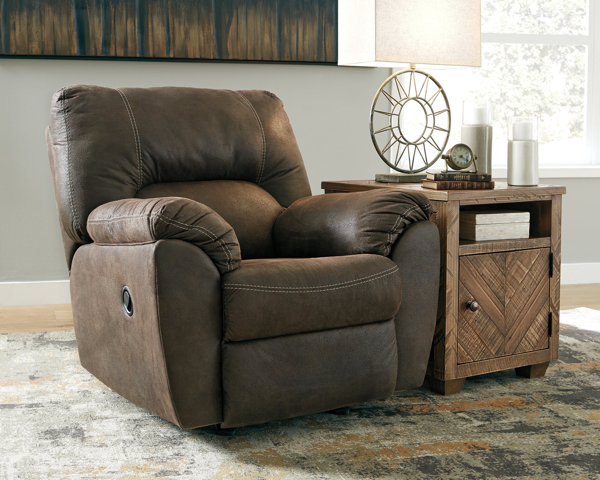 Orange Furniture Outlet - Ashley Furniture - Tambo Living Room - Rocker Recliner / Canyon - 2780225