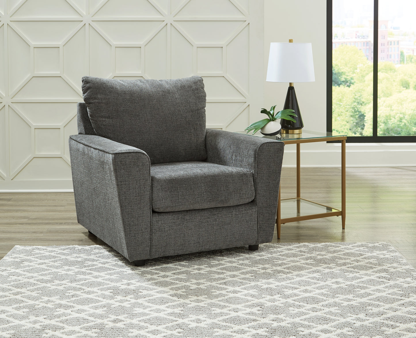 Orange Furniture Outlet - Ashley Furniture - Stairatt Living Room - Chair / Gravel - 2850220