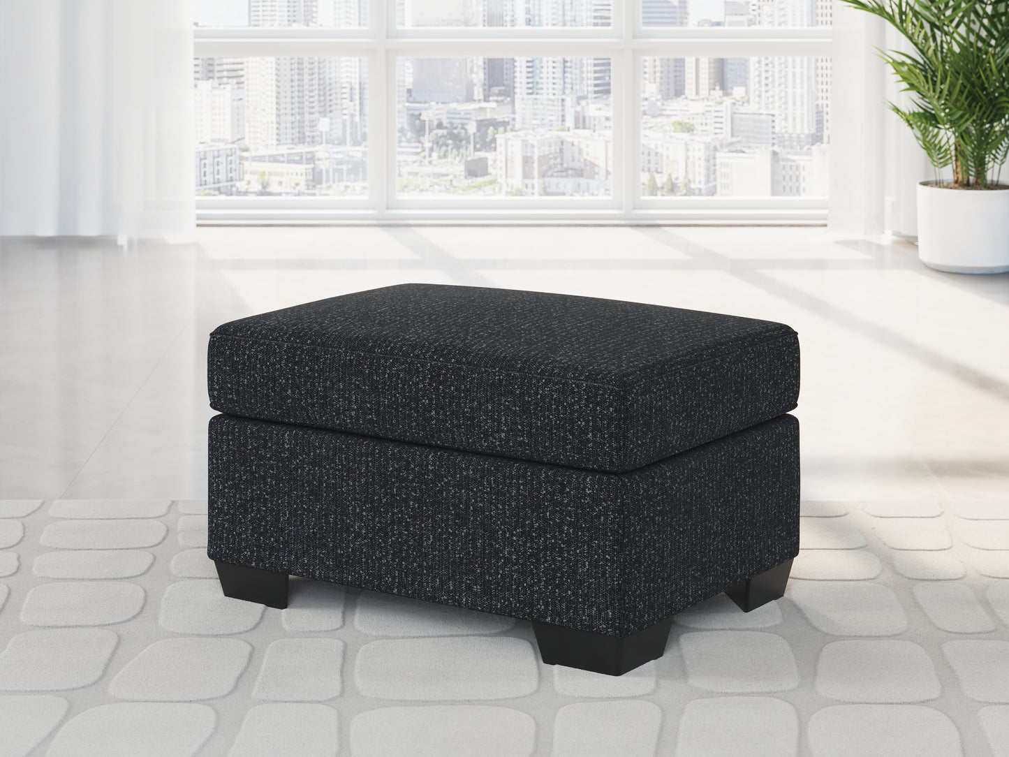 Orange Furniture Outlet - Ashley Furniture - Jasmine Peaks Living Room - Ottoman / Coal - 2890414