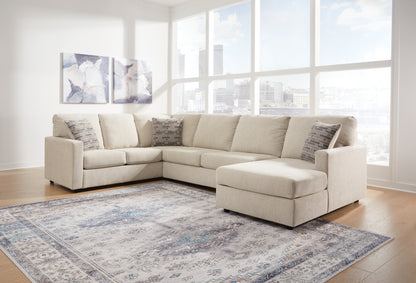 Orange Furniture Outlet - Ashley Furniture - Edenfield Sectional - LAF 3-Piece Sectional with Chaise / Linen - 29004S2
