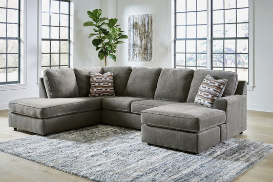 Orange Furniture Outlet - Ashley Furniture - O'Phannon Sectional - RAF 2-Piece Sectional with Chaise / Putty - 29402S2