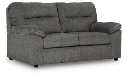 Orange Furniture Outlet - Ashley Furniture - Bindura Living Room - Loveseat / Mineral - 3030535