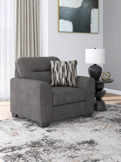 Orange Furniture Outlet - Ashley Furniture - Olten Living Room - Chair and a Half / Graphite - 3130523