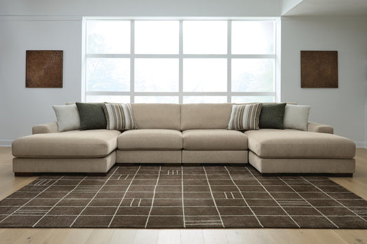 Orange Furniture Outlet - Ashley Furniture - Linenhause Sectional - RAF 4-Piece Double Chaise Sectional - 31803S9