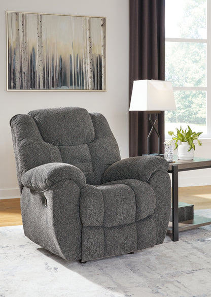 Orange Furniture Outlet - Ashley Furniture - Foreside Living Room - Rocker Recliner / Charcoal - 3810425