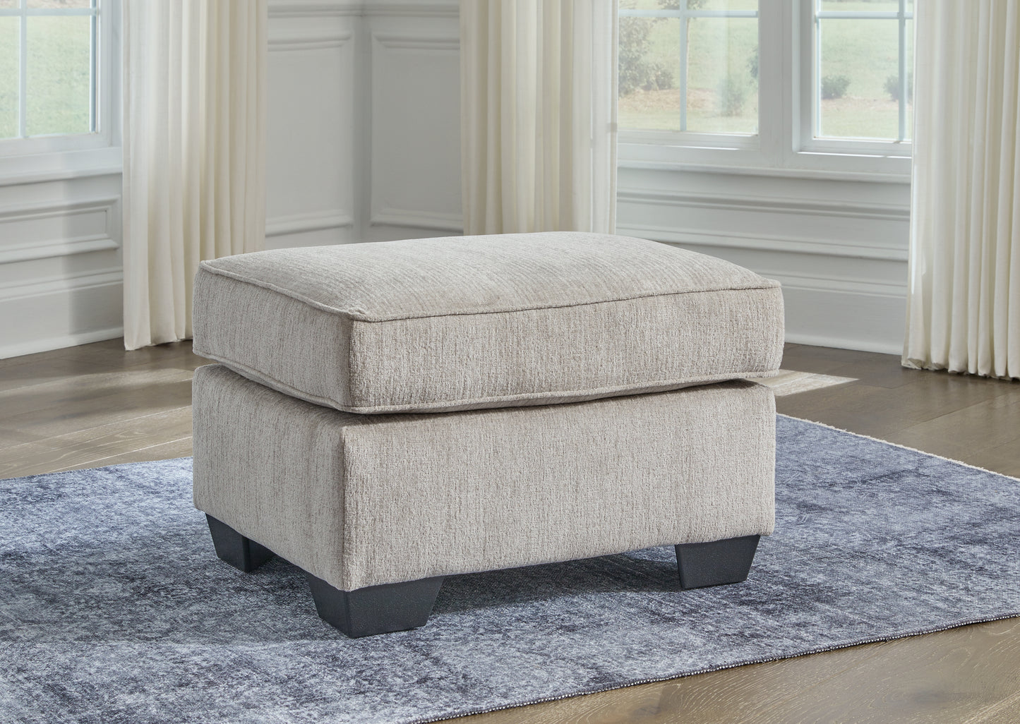 Orange Furniture Outlet - Ashley Furniture - Cashton Living Room - Ottoman / Ice - 4060614