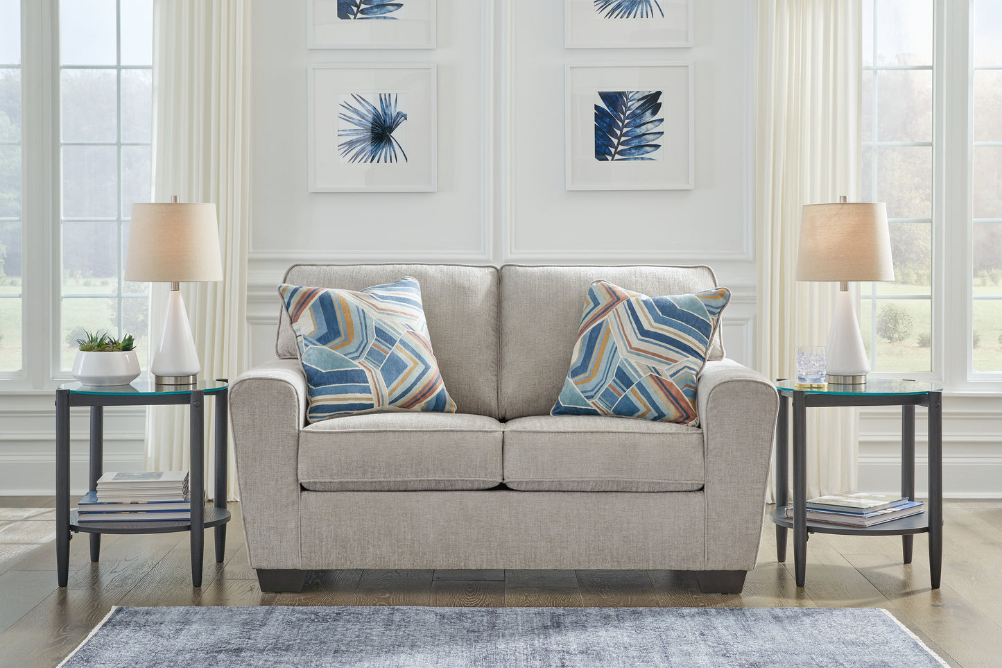 Orange Furniture Outlet - Ashley Furniture - Cashton Living Room - Loveseat / Ice - 4060635