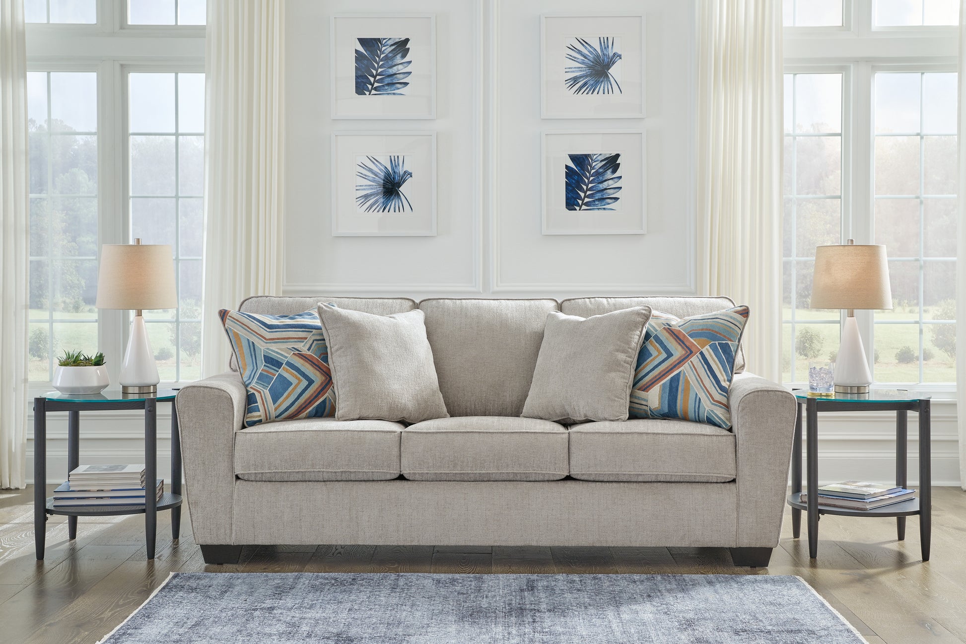 Orange Furniture Outlet - Ashley Furniture - Cashton Living Room - Sofa / Ice - 4060638