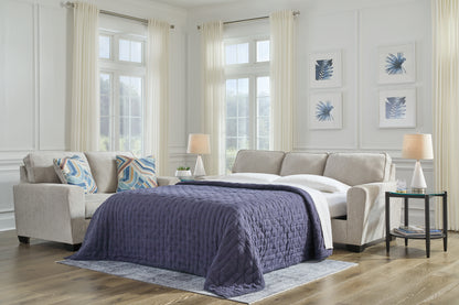 Orange Furniture Outlet - Ashley Furniture - Cashton Living Room - Queen Sofa Sleeper / Ice - 4060639