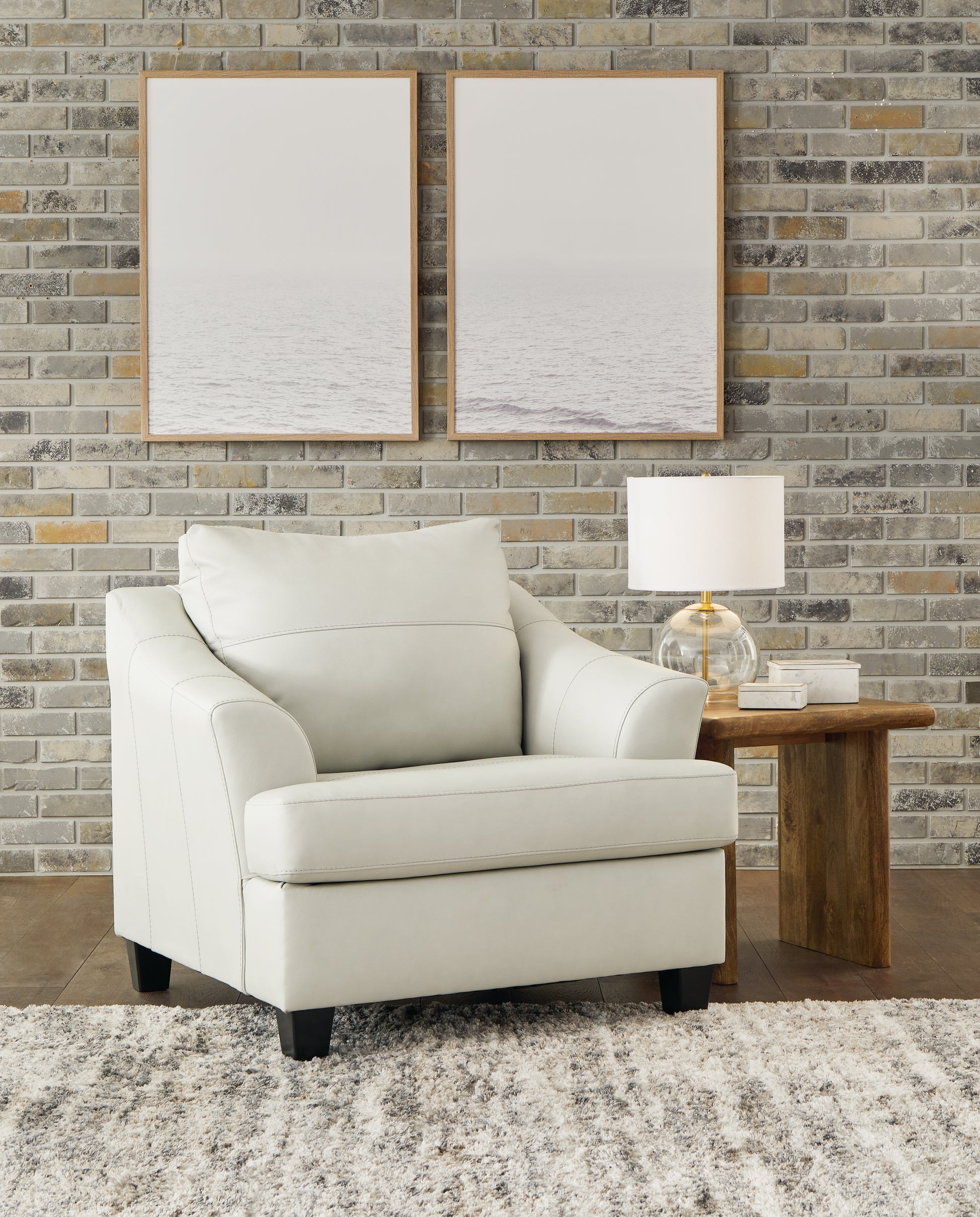Orange Furniture Outlet - Ashley Furniture - Genoa Living Room - Chair and a Half / Coconut - 4770423