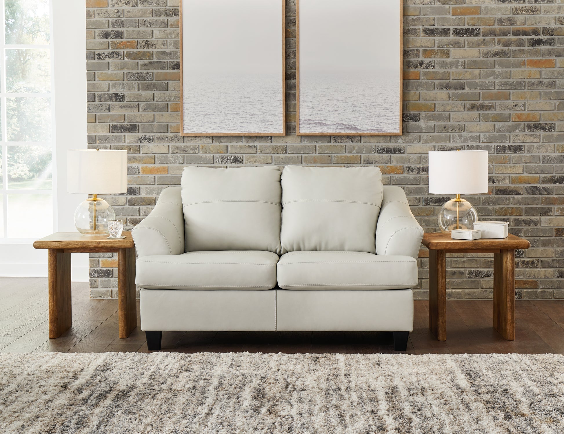 Orange Furniture Outlet - Ashley Furniture - Genoa Living Room - Loveseat / Coconut - 4770435