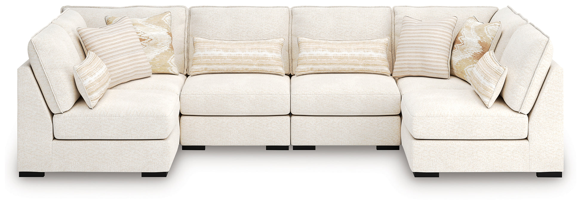 Orange Furniture Outlet - Ashley Furniture - Donelson Creek Sectional - 6-Piece Sectional / Vanilla - 48002S3