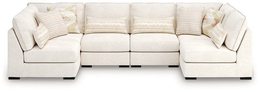 Orange Furniture Outlet - Ashley Furniture - Donelson Creek Sectional - 6-Piece Sectional / Vanilla - 48002S3
