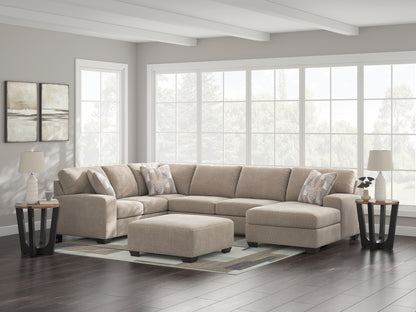 Orange Furniture Outlet - Ashley Furniture - Newellen Sectional - RAF 3-Piece Sectional with Chaise / Greystone - 48405S1