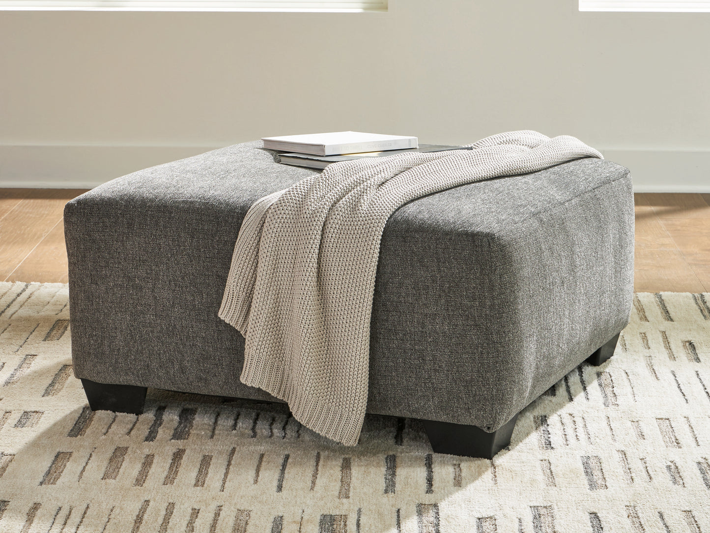 Orange Furniture Outlet - Ashley Furniture - Revenna Living Room - Oversized Accent Ottoman / Greystone - PC4840508