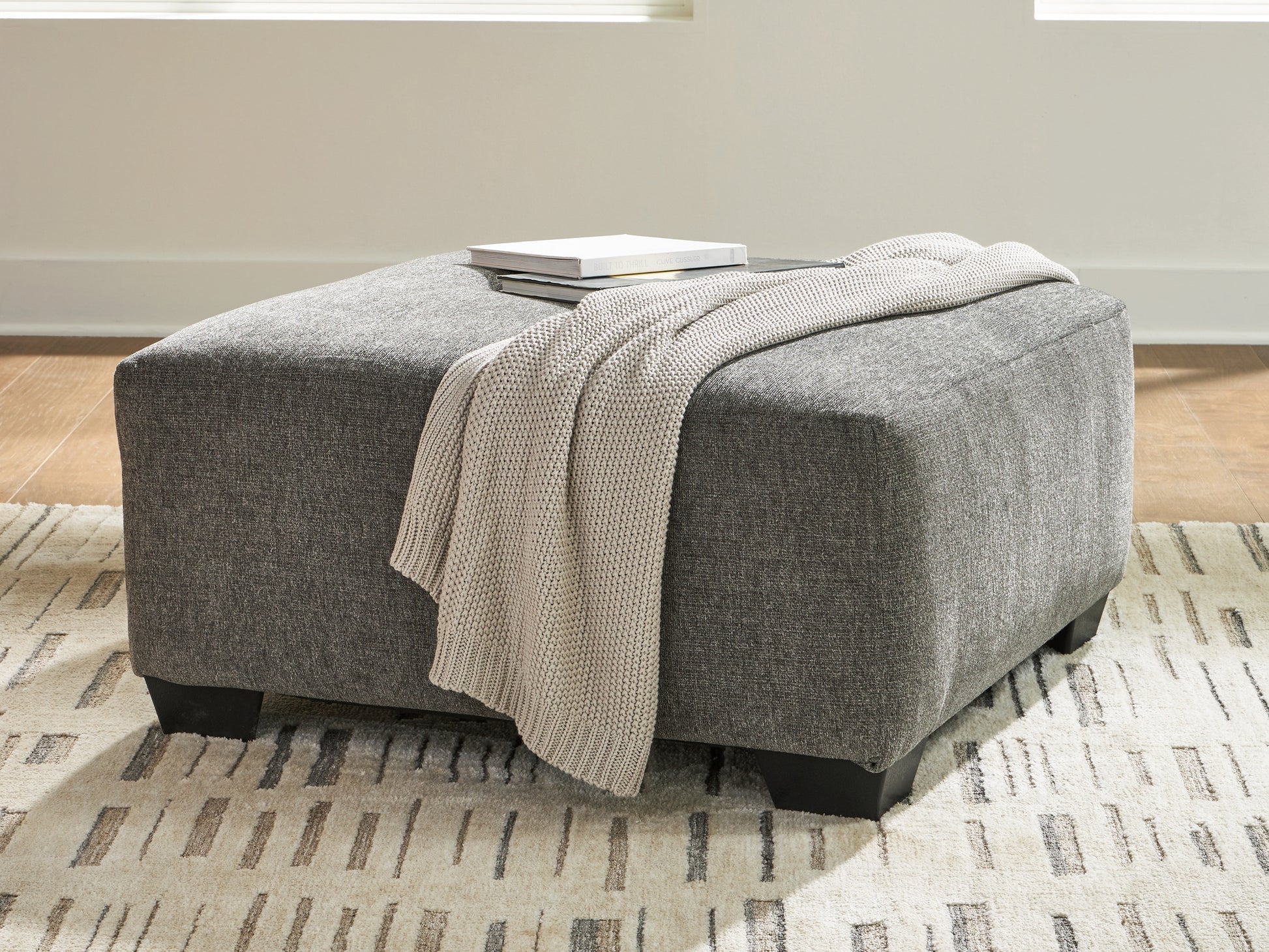 Orange Furniture Outlet - Ashley Furniture - Revenna Living Room - Oversized Accent Ottoman / Greystone - PC4840508