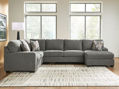 Orange Furniture Outlet - Ashley Furniture - Revenna Sectional - LAF 3-Piece Sleeper Sectional with Chaise / Greystone - PC48405S6