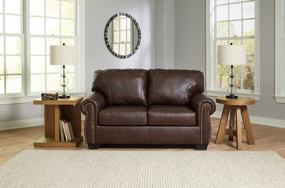 Orange Furniture Outlet - Ashley Furniture - Colleton Living Room - Loveseat / Dark Brown - 5210735