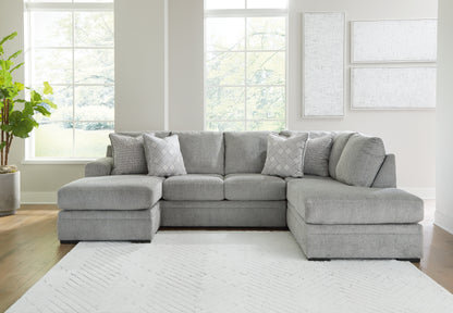 Orange Furniture Outlet - Ashley Furniture - Casselbury Sectional - LAF 2-Piece Sectional with Chaise / Cement - 52906S1